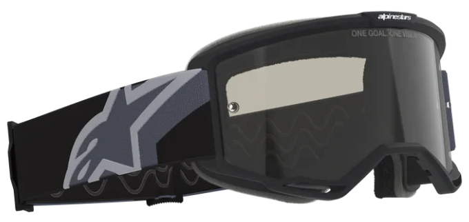 ALPINESTARS VISON SAND BLACK GREY DARK SMOKE LENS GOGGLES