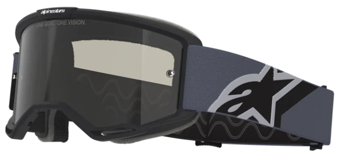 ALPINESTARS VISON SAND BLACK GREY DARK SMOKE LENS GOGGLES