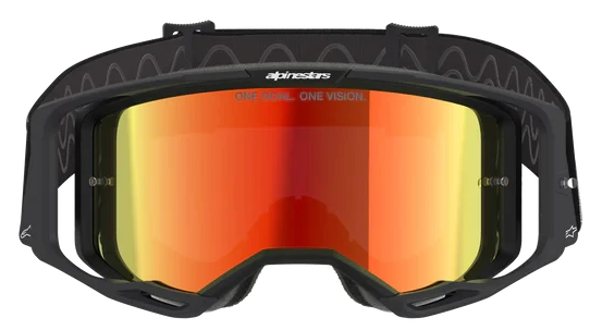 ALPINESTARS VISION 8 CORP BLACK MIRROR RED LENS GOGGLES