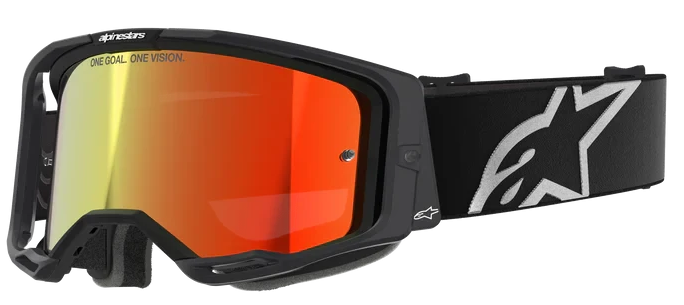 ALPINESTARS VISION 8 CORP BLACK MIRROR RED LENS GOGGLES