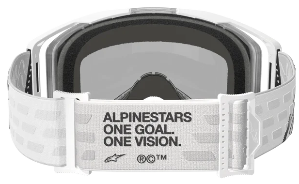 ALPINESTARS VISION 8 CORP WHITE MIRROR SILVER LENS GOGGLES