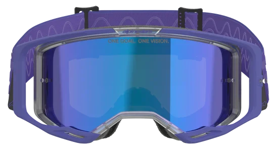 ALPINESTARS VISION 8 CORP PURPLE MIRROR BLUE LENS GOGGLES