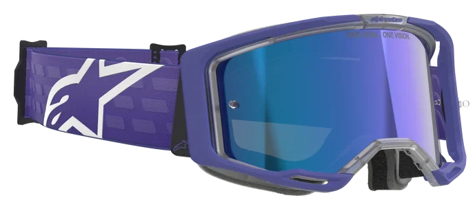 ALPINESTARS VISION 8 CORP PURPLE MIRROR BLUE LENS GOGGLES