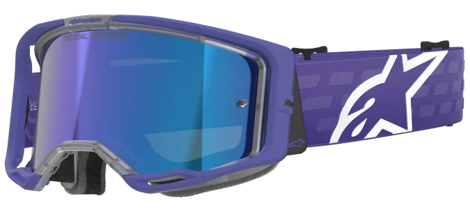 ALPINESTARS VISION 8 CORP PURPLE MIRROR BLUE LENS GOGGLES