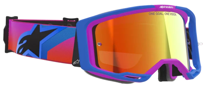 ALPINESTARS VISION 8 CORP ORANGE MIRROR RED LENS GOGGLES