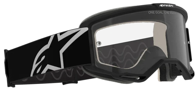 ALPINESTARS VISION 5 CORP BLACK CLEAR LENS GOGGLES