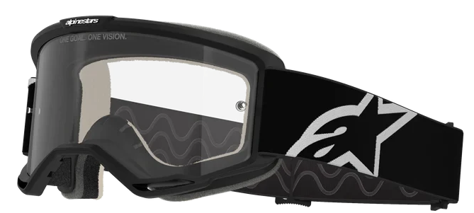 ALPINESTARS VISION 5 CORP BLACK CLEAR LENS GOGGLES