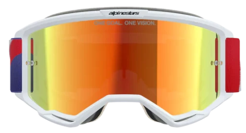 ALPINESTARS VISION 5 CORP RED PURPLE MIRROR RED LENS GOGGLES