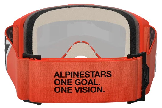 ALPINESTARS VISION 5 CORP ORANGE MIRROR RED LENS GOGGLES