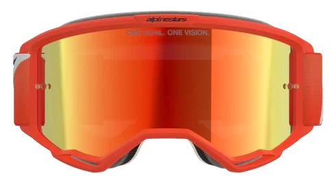 ALPINESTARS VISION 5 CORP ORANGE MIRROR RED LENS GOGGLES