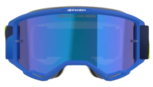 ALPINESTARS VISION 5 CORP BLUE YELLOW FLUO MIRROR BLUE LENS GOGGLES