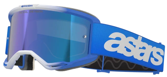 ALPINESTARS VISION 5 BLAZE BLUE MIRROR BLUE LENS GOGGLES