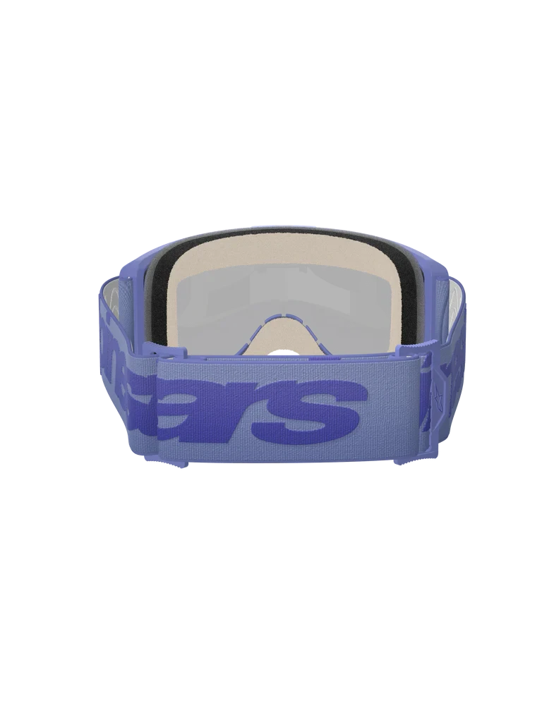 ALPINESTARS VISON 5 WORDMARK PURPLE MIRROR BLUE LENS GOGGLES