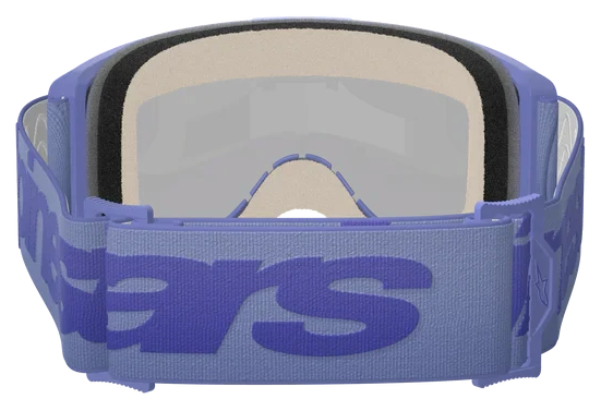 ALPINESTARS VISION 5 WORDMARK PURPLE MIRROR BLUE LENS GOGGLES