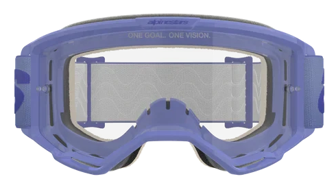 ALPINESTARS VISION 5 WORDMARK PURPLE CLEAR LENS GOGGLES
