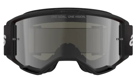ALPINESTARS VISION 3 WORDMARK BLACK MIRROR SILVER LENS GOGGLES