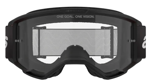 ALPINESTARS VISION 3 WORDMARK BLACK CLEAR LENS GOGGLES