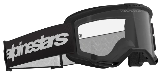 ALPINESTARS VISION 3 WORDMARK BLACK CLEAR LENS GOGGLES