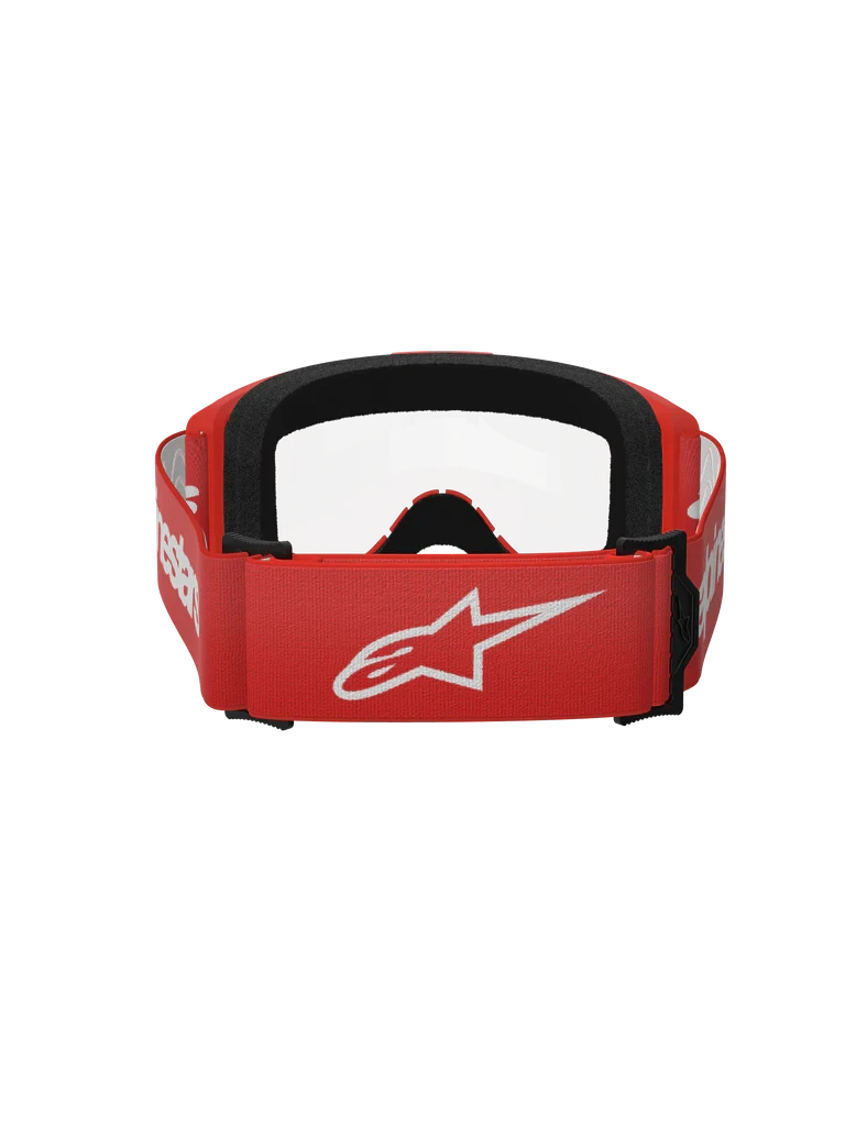 ALPINESTARS VISION 3 WORDMARK RED CLEAR LENS GOGGLES