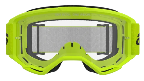 ALPINESTARS VISION 3 WORDMARK YELLOW FLUO CLEAR LENS GOGGLES