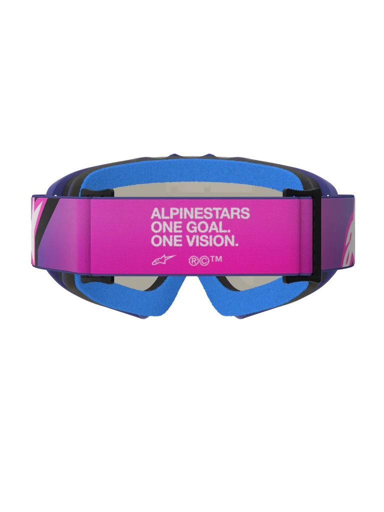ALPINESTARS YOUTH VISION CORP PURPLE FLUO PINK MIRROR BLUE LENS GOGGLES