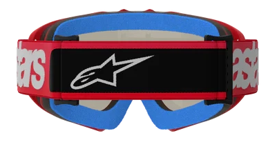 ALPINESTARS YOUTH VISION BLAZE RED MIRROR SILVER LENS GOGGLES