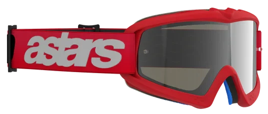 ALPINESTARS YOUTH VISION BLAZE RED MIRROR SILVER LENS GOGGLES
