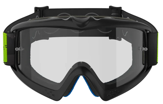 ALPINESTARS YOUTH VISION HOLLOW CHARCOAL FLUO YELLOW CLEAR LENS GOGGLES