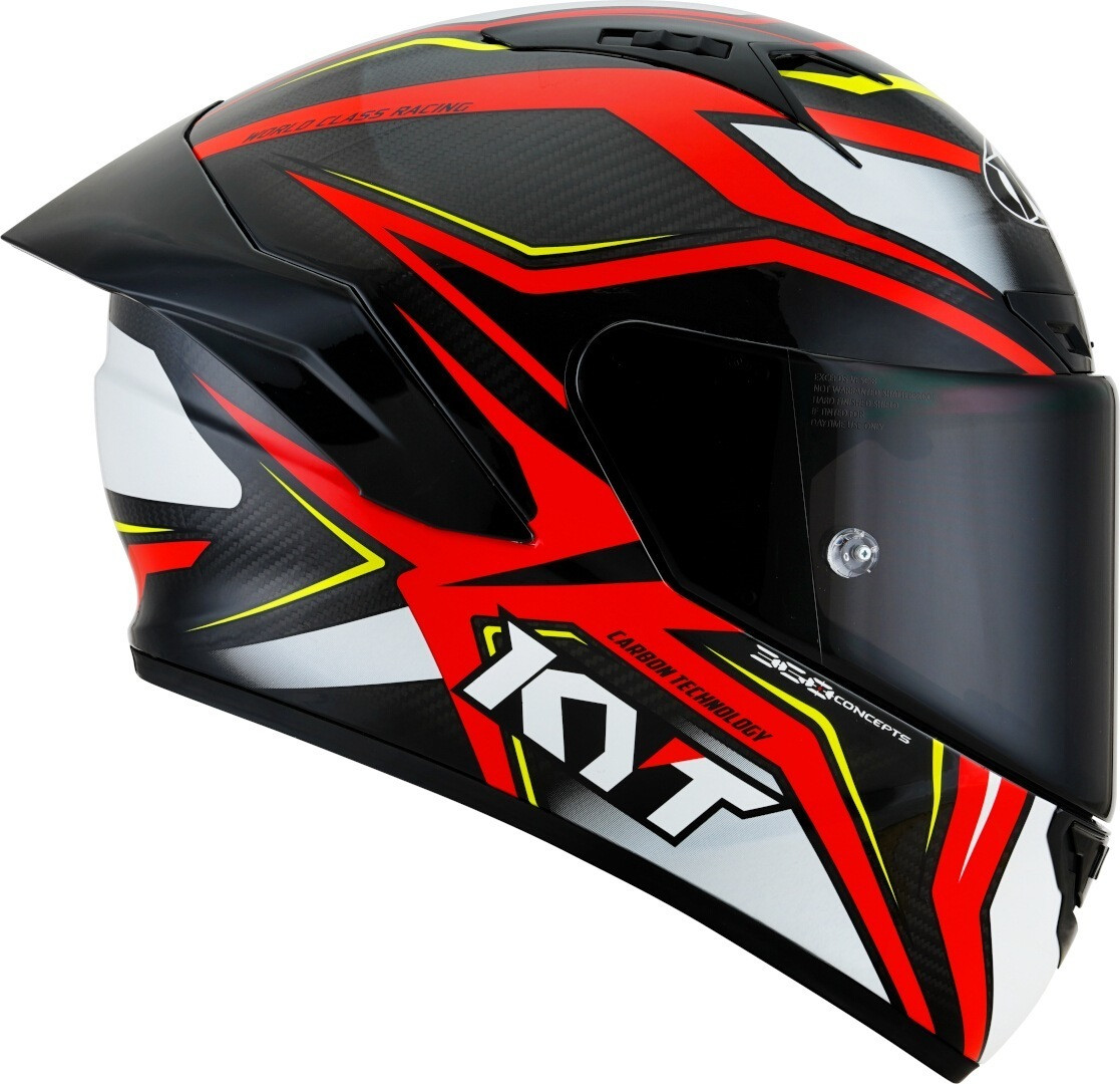 Kyt NZ-Race Carbon Stride Red / White