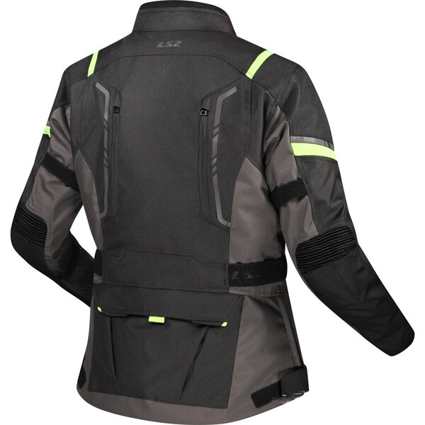 LS2 NARVIK WOMAN GREY / BLACK / YELLOW JACKET