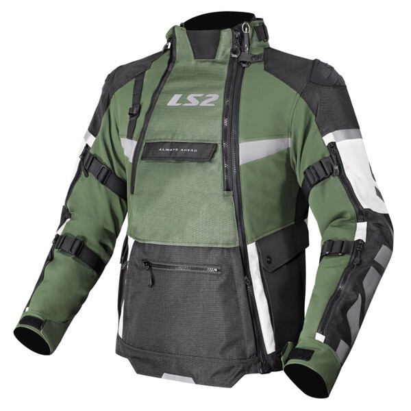 LS2 X-MASTER BLACK / GREEN / GREY JACKET