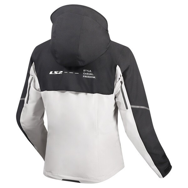 LS2 AXEL GREY / BLACK / RED JACKET