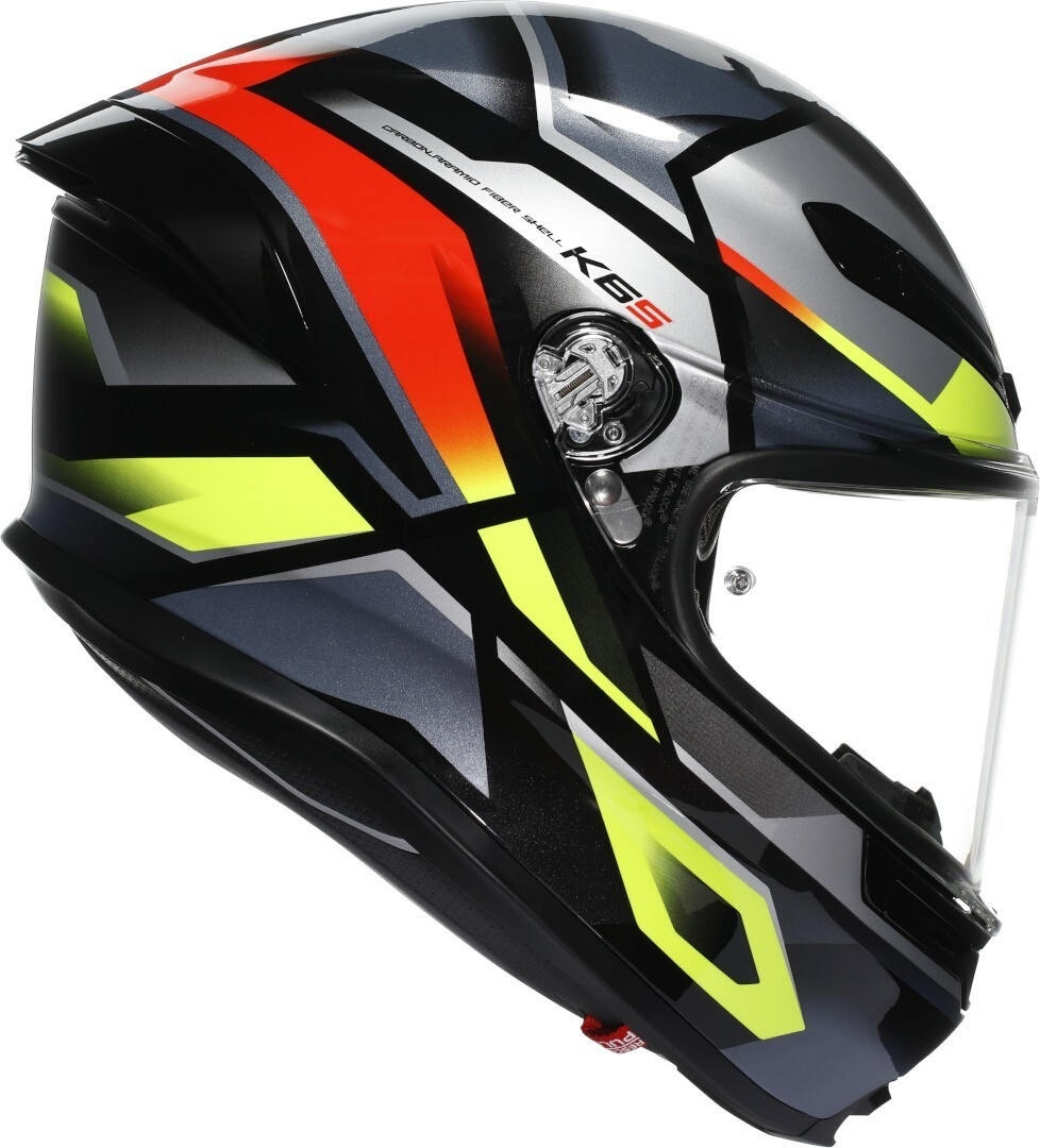 AGV K6 S E2206 Erazer Black / Red / Yellow Fluo