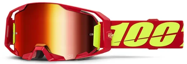 100% ARMATIC RED MIRROR LENS GOGGLE