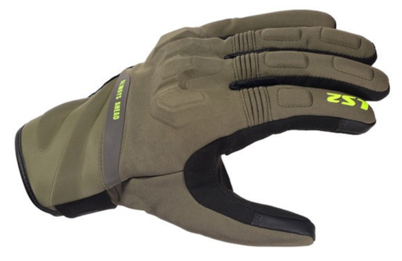 LS2 JET 3 GREEN / BLACK GLOVES