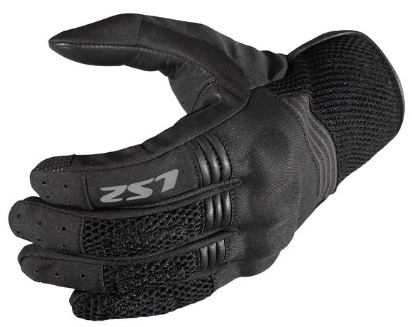 LS2 FLOW BLACK GLOVES