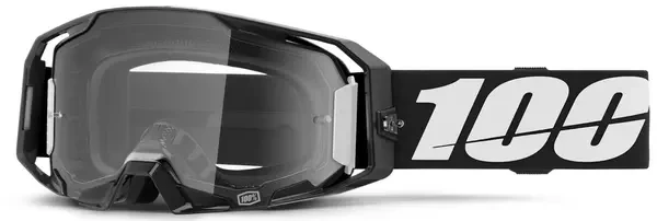 100% ARMATIC BLACK CLEAR LENS GOGGLE
