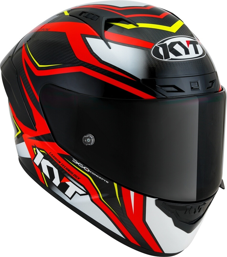 Kyt NZ-Race Carbon Stride Red / White