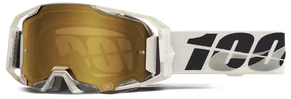 100% ARMATIC PITCH MIRROR TRUE GOLD LENS GOGGLE