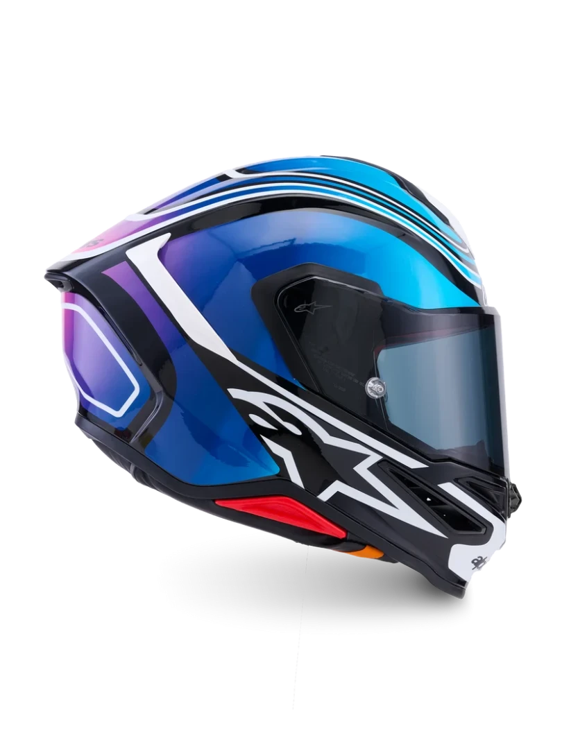 ALPINESTARS S-R7 ZEAL BLACK / BLUE / PINK FLUO / WHITE