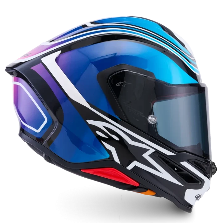 ALPINESTARS S-R7 ZEAL BLACK / BLUE / PINK FLUO / WHITE