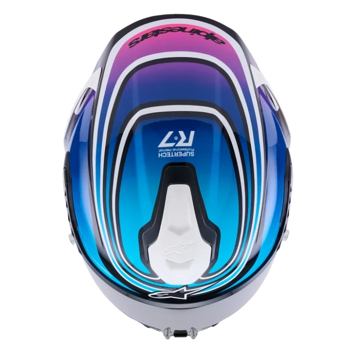 ALPINESTARS S-R7 ZEAL BLACK / BLUE / PINK FLUO / WHITE
