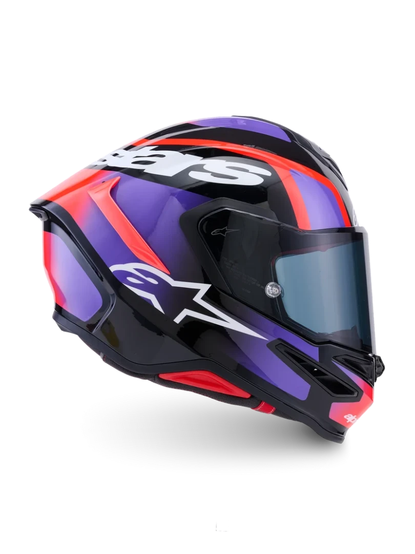 ALPINESTARS S-R7 LUMEN BLACK / PURPLE / RED FLUO / WHITE
