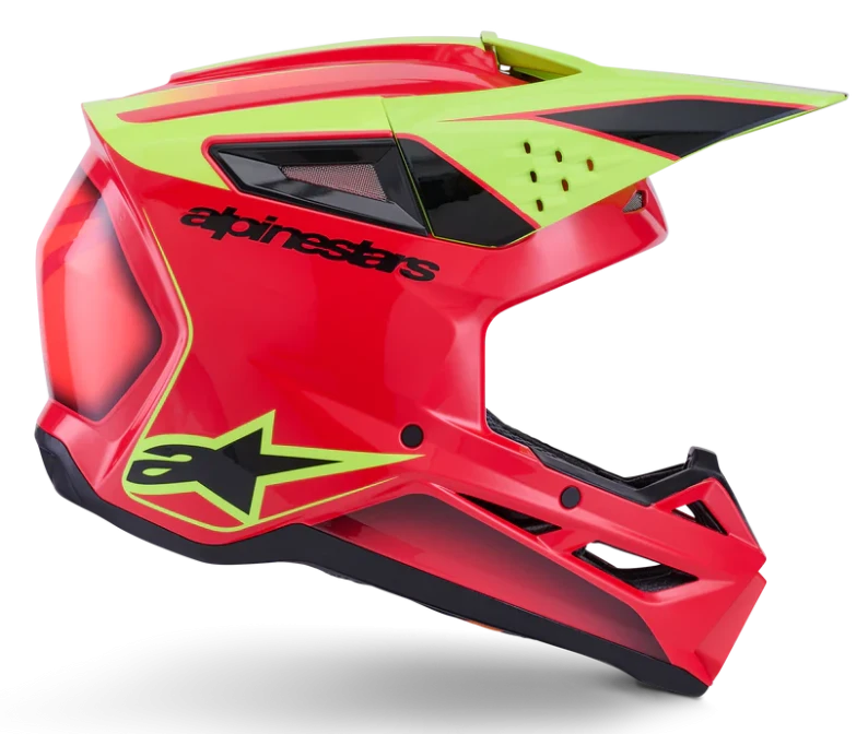 ALPINESTARS S-M3 FRAY RED / YELLOW FLUO / BLACK GLOSSY