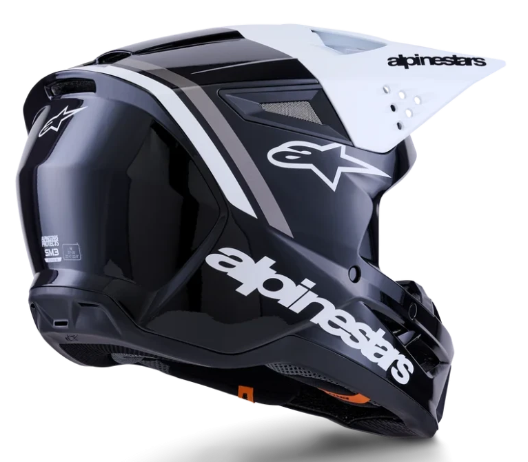 ALPINESTARS S-M3 RADIUM BLACK / WHITE / GRAY GLOSSY