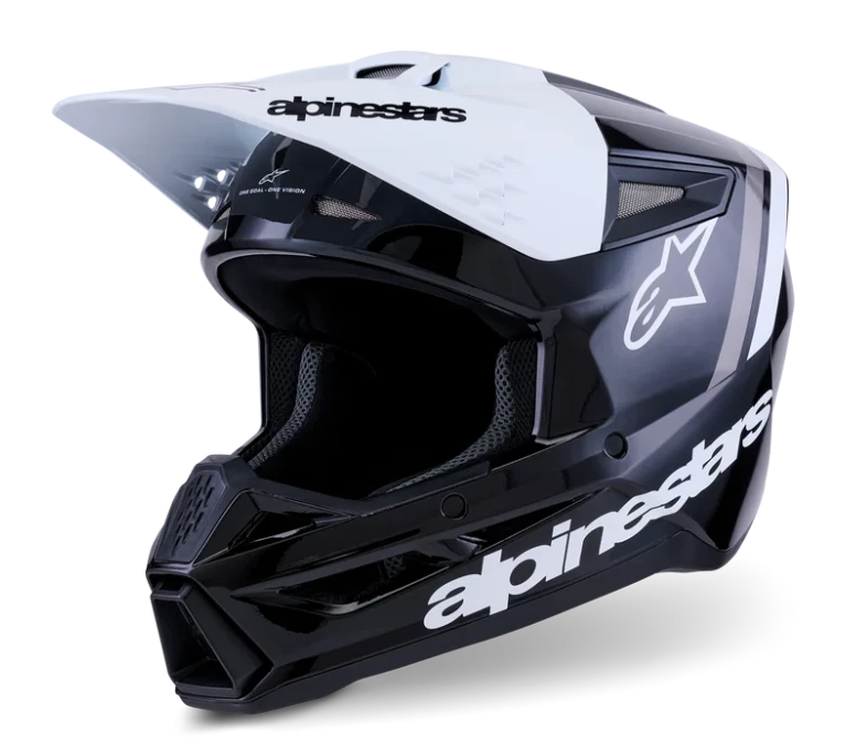 ALPINESTARS S-M3 RADIUM BLACK / WHITE / GRAY GLOSSY