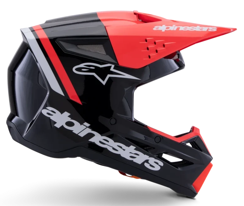 ALPINESTARS S-M3 RADIUM BLACK / RED FLUO / WHITE GLOSSY