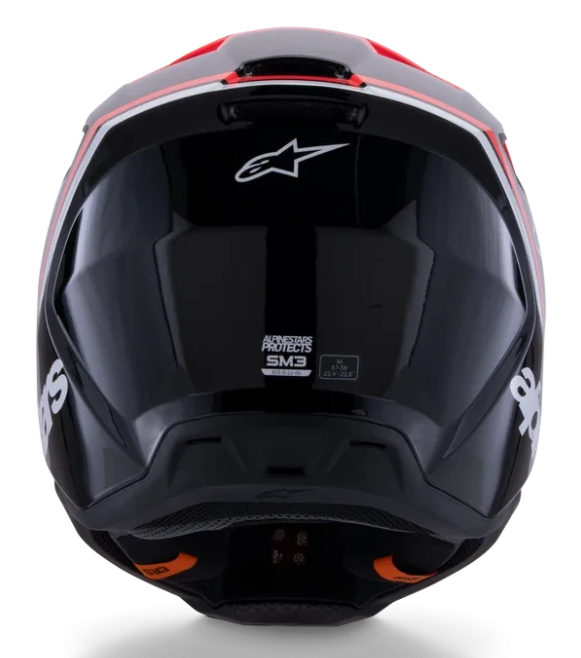 ALPINESTARS S-M3 RADIUM BLACK / RED FLUO / WHITE GLOSSY