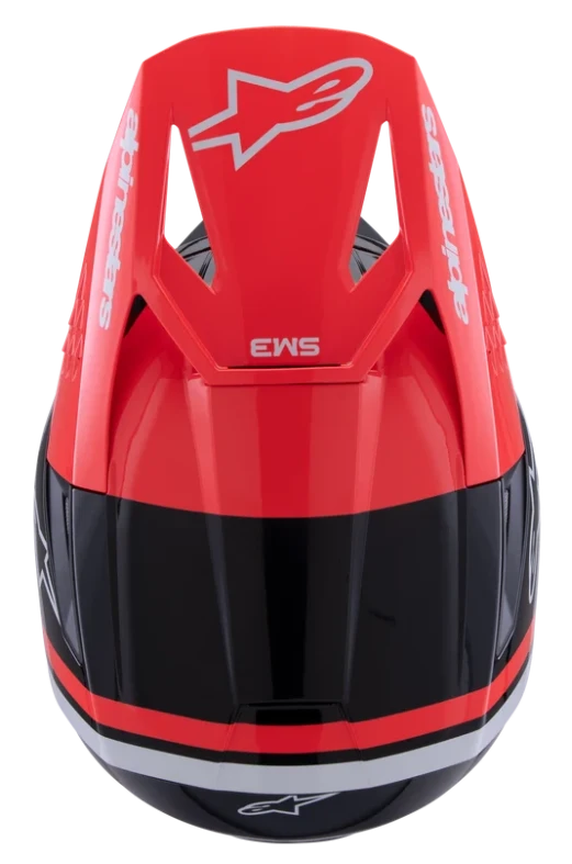 ALPINESTARS S-M3 RADIUM BLACK / RED FLUO / WHITE GLOSSY
