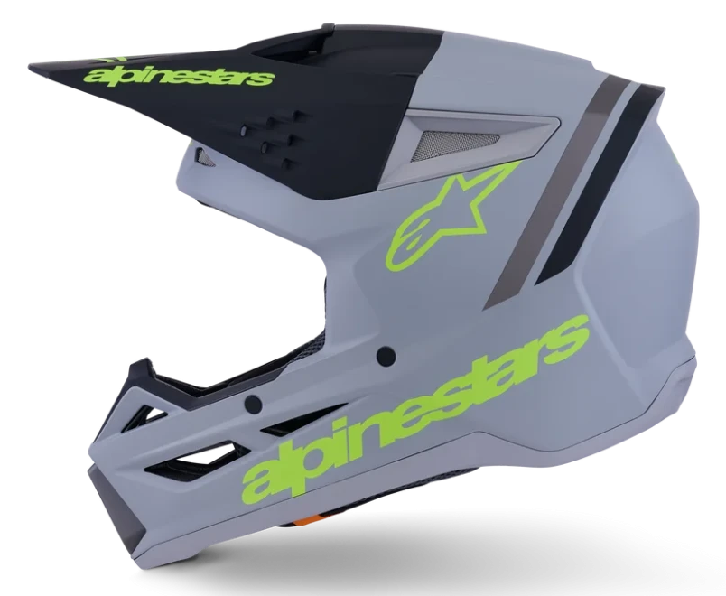 ALPINESTARS S-M3 RADIUM GRAY / BLACK / YELLOW FLUO MATT